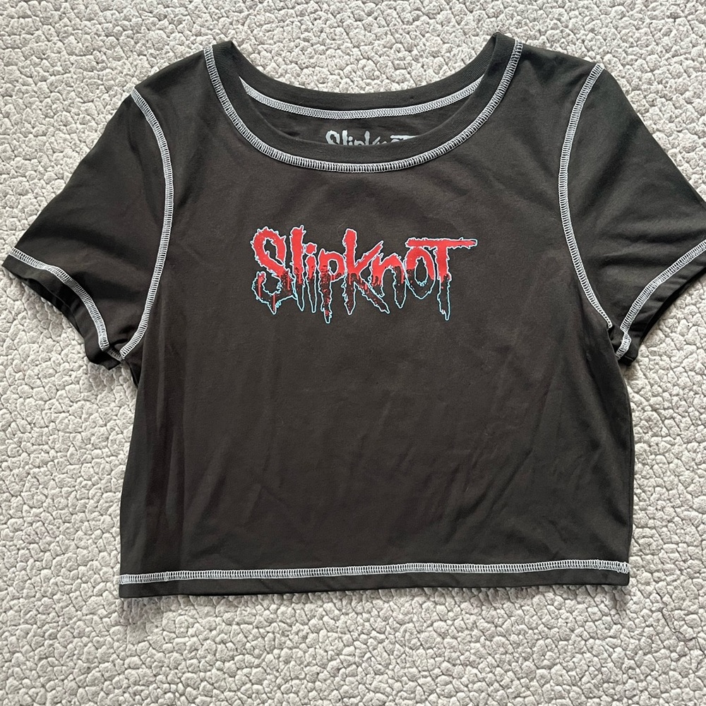 Slipknot Black Crop Top